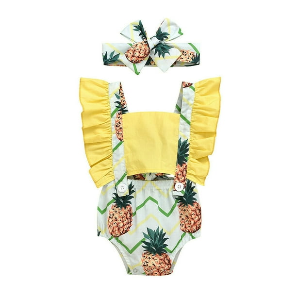 Newborn Baby Girl Romper Ruffle Tops Jumpsuit Floral Shorts Pants Clothes Outfit